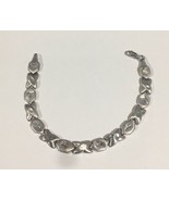 14k White Gold XO Women&#39;s Bracelet - £265.29 GBP