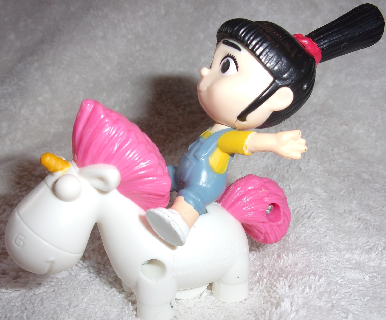 Despicable Me Agnes &amp; Fluffy Unicorn Train Piece McDonald’s Happy Meal T... - $3.99