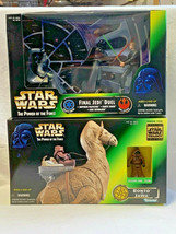 NIB 1997 Star Wars Power of the Force Final Jedi Duel &amp; Ronto &amp; Jawa Act... - £23.99 GBP