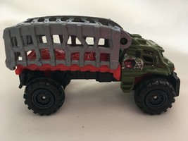 Matchbox 2015 Jurassic World Series Mauler Hauler Dark Green Loose Truck Toy - £4.68 GBP