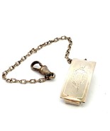 Vtg Sterling Victorian Art Deco Beltogram Belt Slide Pocket Watch Chain ... - $74.67 CAD