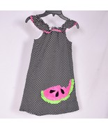 Whimsy Wear 100% Cotton Polka Dot Watermelon Dress Girls Size 6 - $9.70