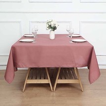 70&quot;&quot; Cinnamon Rose Square Polyester Tablecloth Wedding Party Catering Dinner Gif - £9.46 GBP