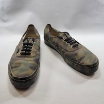 Vans Off The Wall Green Woodland Camo Camouflage Lace Up Shoes Mens 9 Wm... - $48.16