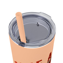 20oz Stainless Steel Skinny Tumbler with Press-on Lid and Straw, Double-... - £31.37 GBP