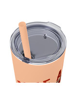 20oz Stainless Steel Skinny Tumbler with Press-on Lid and Straw, Double-... - £32.01 GBP