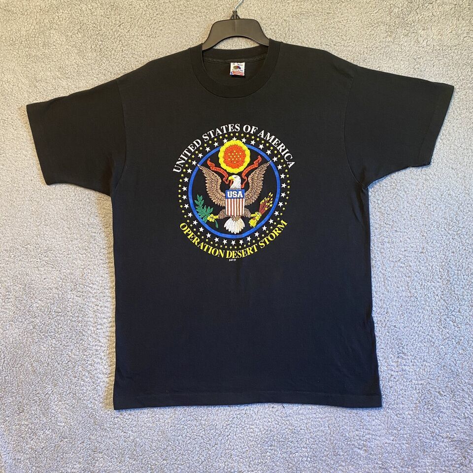 Primary image for Vintage 1991 USA Operation Desert Storm T Shirt Single Stitch Mens Size XL