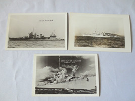 WW2  RPPC USS Astoria and Destroyer Escort USS Brennan - £11.85 GBP