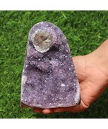 Amethyst Geode cathedral crystal cluster - 3.9X3.9X5 Inch(2.48Lb) - $188.10
