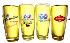 4 Selected German Breweries M3 Willibecher 0.5L German Beer Glasses - £19.50 GBP