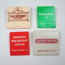 4 Matchbooks Tennessee Rhetts Old Hickory Opryland Hotel Smokies General Jackson - £15.76 GBP