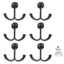 Zinc Alloy Double Prong Ceiling Hook Towel/Robe Clothes Hook Pack Of 6 - £19.15 GBP