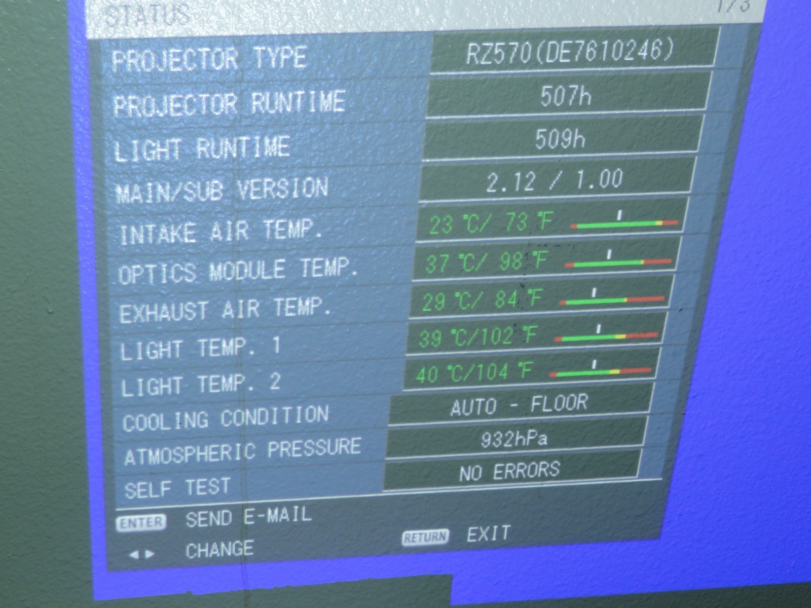 Panasonic DLP Projector PT-RZ570B 509 HOURS Item image 3