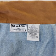 New Look RN#82127 Women's Blue Full Button Sleeveless Vest Size Large image 3