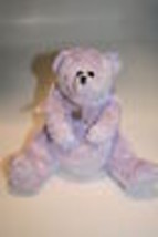 Its A Girl Teddy Bear Lavender Purple Plush 7&quot; Charm Baby Stuffed Soft T... - $10.70