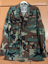 US Army Camo Combat Coat Jacket Hot Weather Woodland 8415-01-390-8553 Large Long - £15.12 GBP