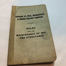 1930 Chicago St. Paul Minneapolis &amp; Omaha Railway Co. Maintenance Rules ... - $13.98