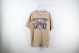 Vintage 90s Streetwear Mens Large Faded Sanctuary Nature Christian T-Shirt Beige - £31.61 GBP