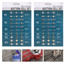60 X Assorted Sizes Button Cell Alkaline Batteries Set Ag1 Ag3 Ag4 Ag5 Ag12 Ag13 - £18.87 GBP