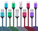 5Pack 6Ft Fast Usb Type C Cable Phone Charger Cord Compatible For Samsun... - £19.65 GBP