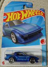 Hot Wheels Blue Mazda RX-7 J-Imports - $0.99