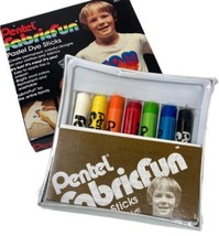 Vintage 80s Pentel Fabric Fun Pastel Dye Sticks New Old Stock Craft Crayon DIY - £6.30 GBP