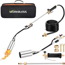 Propane Torch Weed Burner, High Output 1,800,000 Btu Flame Thrower Kit W... - £70.42 GBP