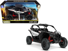 CAN-AM Maverick X3 ATV Hyper Silver and Red 1/18 Diecast Model by New Ray - $42.27