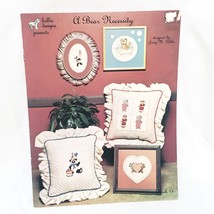 A Bear Necessity Cross Stitch Leaflet Book Hollie Designs 1985 Teddy Bea... - $14.84