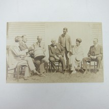 Photo Postcard RPPC President Coolidge, Henry Ford, Firestone &amp; Thomas Edison - £39.95 GBP