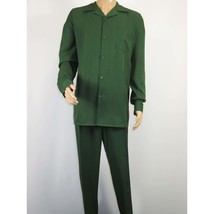 Men MONTIQUE 2pc Set Walking Leisure suit Long Sleeve Set 1641 Green image 2