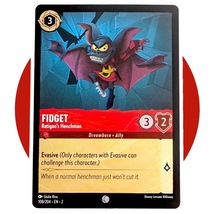 Rise of the Floodborn Disney Lorcana Card: Fidget Ratigan&#39;s Henchman 108/204 - £1.51 GBP