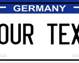Germany Blue License Plate Personalized Car Auto Bike Motorcycle Custom Tag - $10.99+
