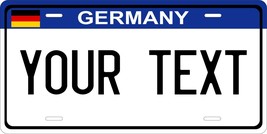 Germany Blue License Plate Personalized Car Auto Bike Motorcycle Custom Tag - £8.59 GBP+