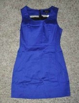 Womens Dress Jr Girls Blue Black Sleeveless Monteau Scoop Padded Zip Bac... - £11.73 GBP