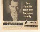 Godfather III Tv Guide Print Ad Al Pacino TPA12 - $5.93