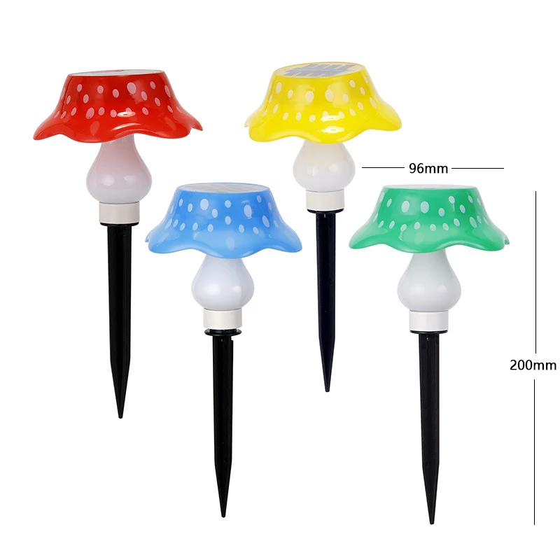 Mushroom Decor Lights Solar Powered Mushroom Outdoor Waterproof scape Lamp Fairy - £247.29 GBP