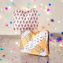 Free People Travel Bag Packing Cubes Set Of 2 Pink Print Brand New With Tags - €21,37 EUR