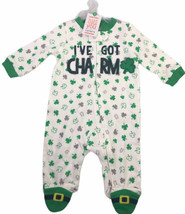 Carters St Patricks Day I’ve Got Charm Zip Sleep &amp; Play Romper 6 Months ... - $8.50