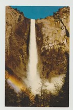 Postcard CA California Yosemite Bridalveil Falls Waterfall Chrome Unused - $2.97