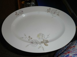 Johann Haviland Sweetheart Rose Platter 12.5&quot; White w Pink Yellow Roses/Has #79 - $19.99