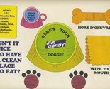 JIM DANDY Dog Food Doggie Placemat for Dogs 1970 - £23.33 GBP