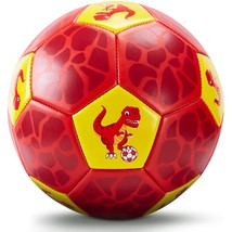 Size 3 Soccer Ball For Kids With Pump Mesh Bag - Dinosaur Outdoor Toys For Kids  - £25.57 GBP