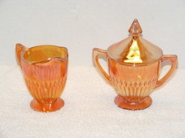 J EAN Nette Iridescent Marigold Cream &amp; Sugar Set Guc - £11.87 GBP