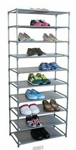 Home Basics-Free Standing Non Woven 30 Pair Shoe Racks 10 Shelves - £20.90 GBP