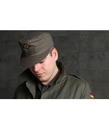 New German army peaked moleskin cadet cap military hat bundeswehr olive ... - $30.00