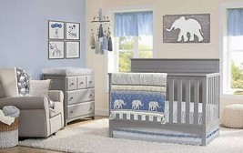 OiOi Safari 6-Piece Nursery Set Crib Bedding Ceiling Mobile &amp; Changing P... - £78.53 GBP