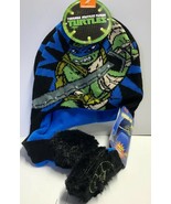 Teenage Mutant Ninja Turtles LIGHT UP LEONARDO Peruvian Stocking Hat Gre... - £11.80 GBP