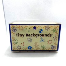 Hero Arts Rubber Stamp Set Tiny Backgrounds Hearts Flowers Sun 18 Pc Wood Mount - £10.17 GBP