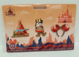 Disney Minnie Mouse The Main Attraction Big Thunder Mountain Pin Set New 9/12 - £47.82 GBP